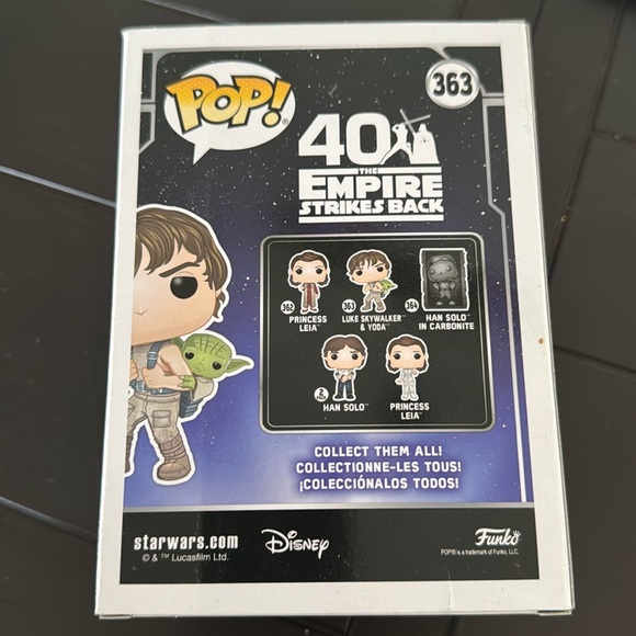 NEW - Funko Pop! #363 Star Wars Empire Strikes Back 40th - Luke Skywalker & Yoda - Picture 3 of 6
